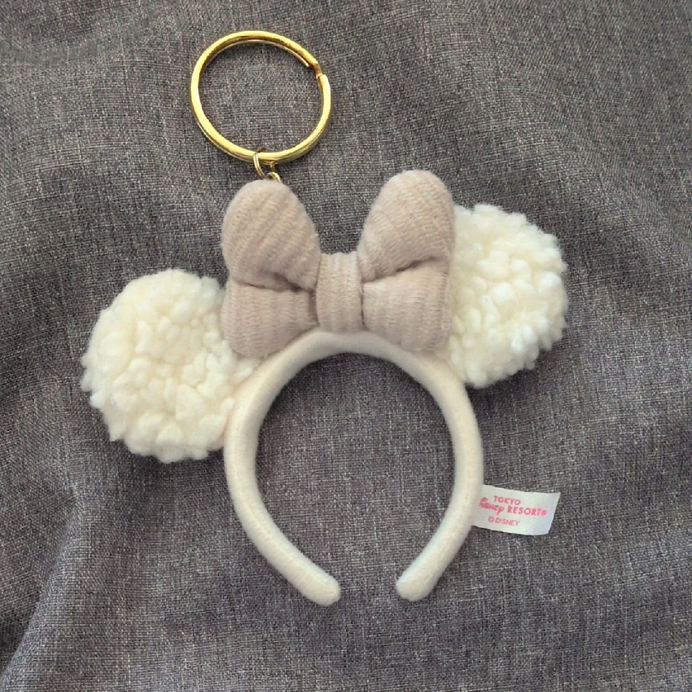 Tokyo Disney Resort Minnie Mouse Headband Keychain